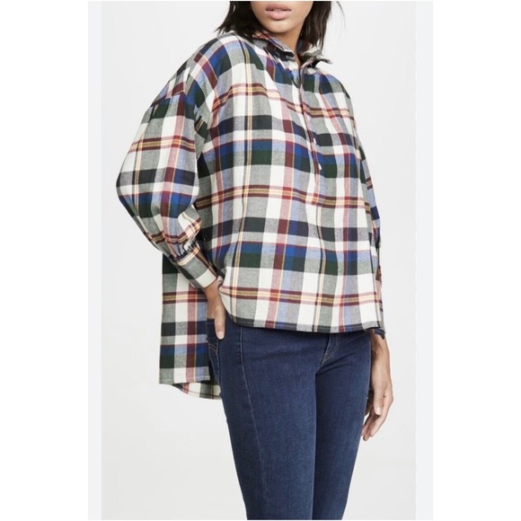 THE GREAT. Tops - The Great Womens Plaid Button Up Shirt Long Sleeve Multicolor Size 0
